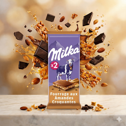 MILKA FOURRAGE AUX AMANDES CROQUANTES