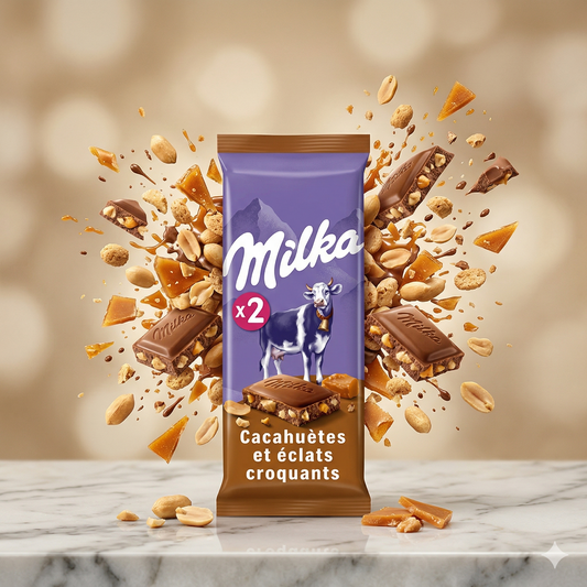 MILKA CACHUÈTES ET ECLATS CROQUANTS